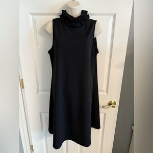 MARINA Black Sleeveless Midi Dress